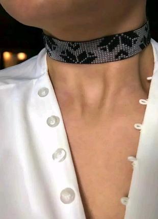 Чокер намисто з бісеру браслет2 фото