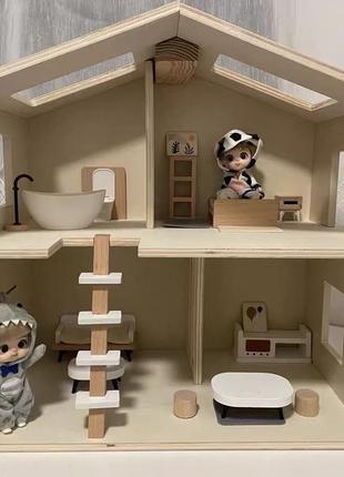 Новий дерев’яний ляльковий будиночок2 фото
