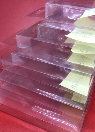 Збірна коробка з європідвісом 15 х 12 х 2 см 200 мкр 50 шт прозора пластикова2 фото