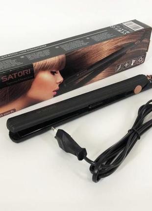 Щипцы для волос satori ss-3210-bl, гофре плойка утюг для волос, профессиональный утюг