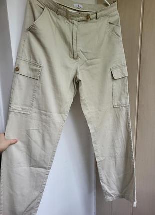 Брюки брюки карго палаццо трубы клеш хлопок штанишки с карманами брюки с карманами2 фото