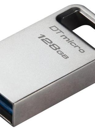 Флешка металева usb kingston 128 gb dt micro 3.2 (dtmc3g2/128gb)