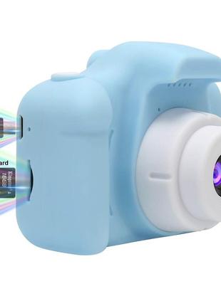 Детский цифровой фотоаппарат model x blue