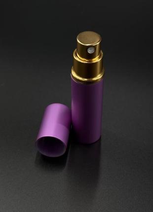 Портативный мини-флакон для духов для путешествий. цвет фиолетовый. 100х23мм / 10мл