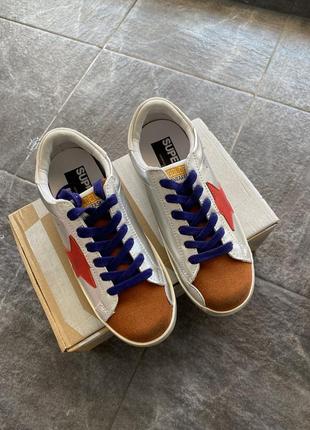 Кеди golden goose срібні