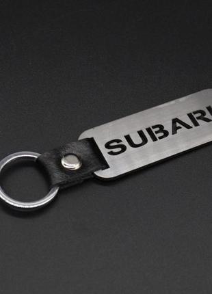 Брелок металлический. subaru. 10х2,5см