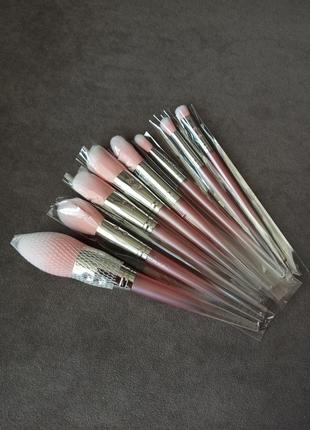 Набір пензлів кистей slmissglam pink ombre brush set 8шт.