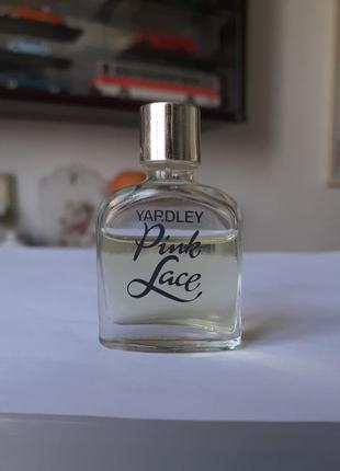 Yardley pink lace миниатюра винтаж