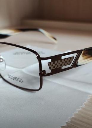 Стильные мужские очки оправа окуляри scorpio с флексами