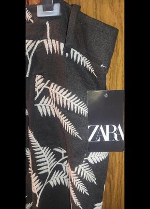 Брюки с вышивкой zara4 фото