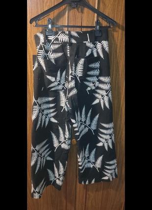 Брюки с вышивкой zara1 фото