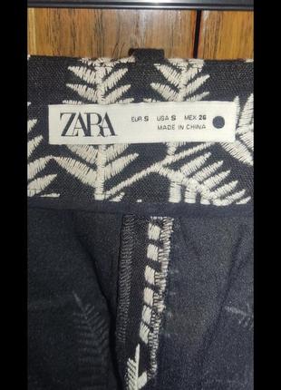 Брюки с вышивкой zara5 фото