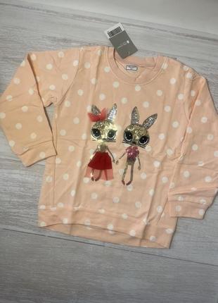 Кофточка з зайчиками, 120см, 5 років