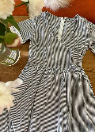 Сукня плаття в полоску міді