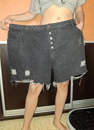 Базові жіночі джинсові шорти супербатал 5хл