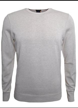 Шикарний бежевий светр із додаванням кашеміру hugo boss slim fit, 💯 оригінал