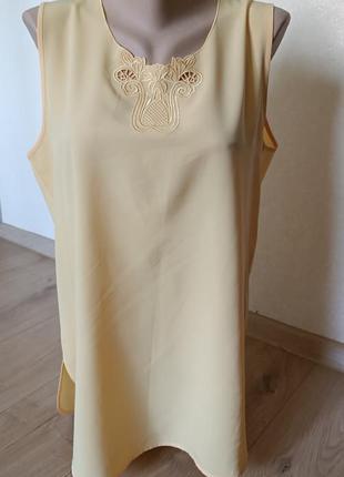 Летняя легкая блуза britt/ блуза без рукавов