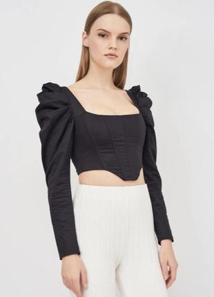 Топ корсет корсетний топ блуза кроп топ plt prettylittlething