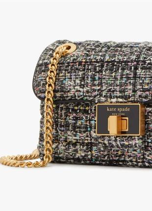 Сумка kate spade бежевая твидовая
