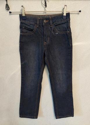 Синие джинсы,зауженые джинсовые штаны
