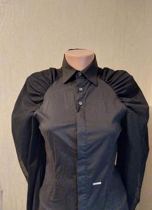 Оригинальная натуральная хлопковая  блузка рубашка dsquared