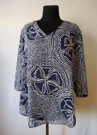 Котон, шовк повітряна блуза-сорочка