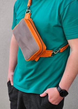 Сумка кросбоді mb_037_grey_orange