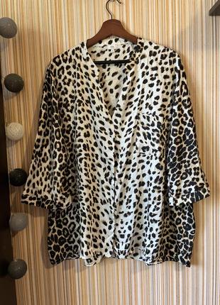Леопардова сорочка блуза