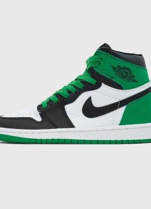 Air jordan high green white 41