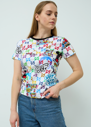 Футболка с микки маусом женская xs-l