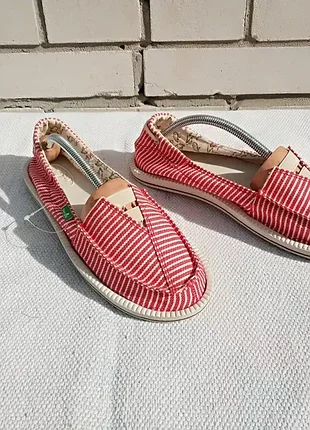 Женские текстильные эспадрильи мокасины sanuk castaway canvas flats