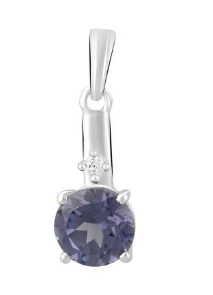 Серебряная подвеска высокогокачества с александритом 2.417ct (2107798)
