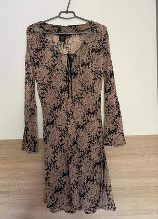 Тоненькое полупрозрачное платье -l india