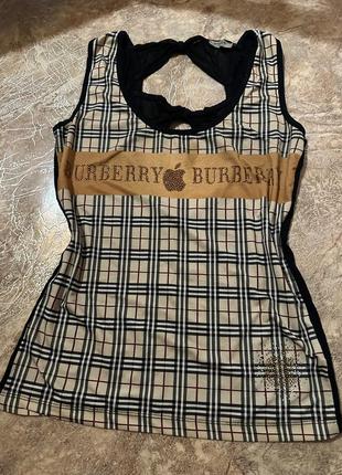 Майка с красивой спиной со стразами