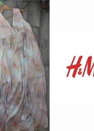 Длинное атласах платье h&amp;m