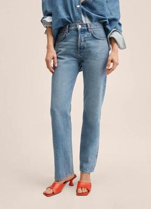 Джинсы mango голубые джинсы mango синие джинсы mango джинсы straight джинсы regular