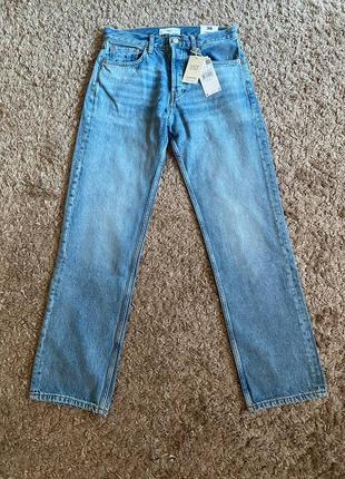 Джинсы mango голубые джинсы mango синие джинсы mango джинсы straight джинсы regular6 фото