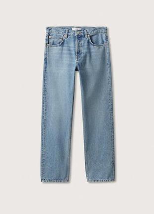 Джинсы mango голубые джинсы mango синие джинсы mango джинсы straight джинсы regular3 фото