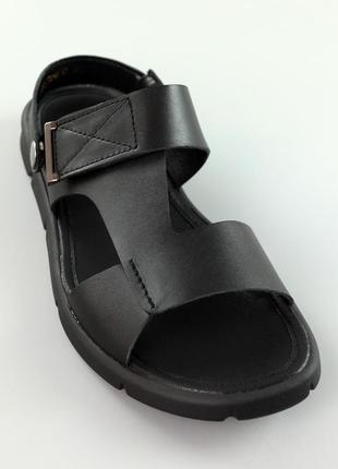 Сандалии мужские кожаные черные