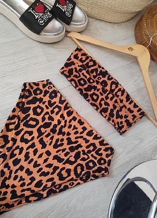 🛍️ купальник роздільний у леопардовий принт 🛍️ замовляй безпечну оплату 24/7 🛍️