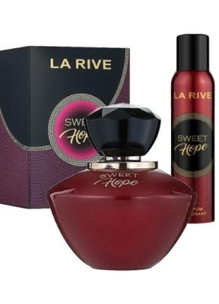 Женский подарочный набор la rive sweet hope парфюмированная вода 90 мл + дезодорант 150 мл