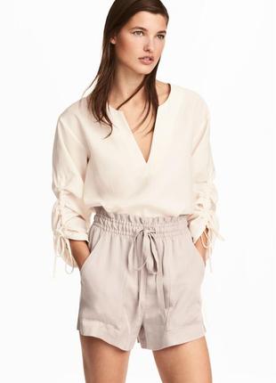 Блуза з драпіруванням h&m, р.s-m