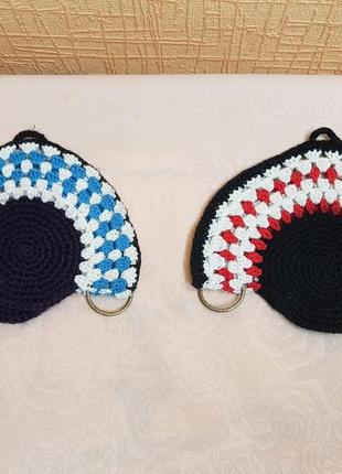 Панно, вязаные крючком африканец, папуасы.