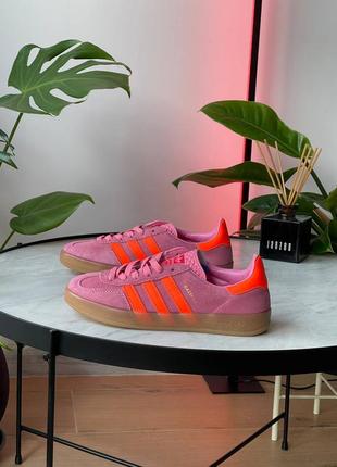 Adidas gazelle greyblack pink