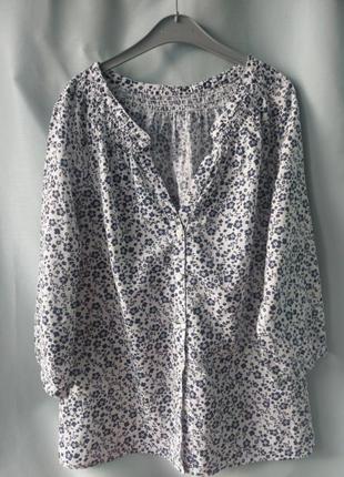 Рубашка блузка из тоненюшиного хлопка