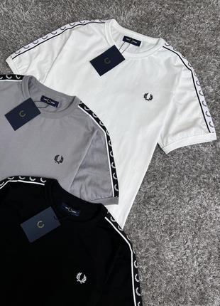 Футболка  fred perry с лампасами5 фото