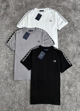 Футболка  fred perry с лампасами1 фото