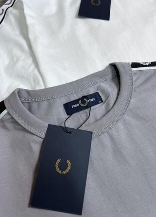 Футболка  fred perry с лампасами4 фото