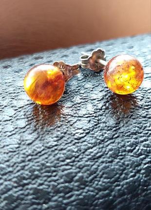 Винтажные серебряные серьги