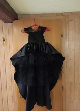 Плаття випускний в садок венздей чорне нарядне